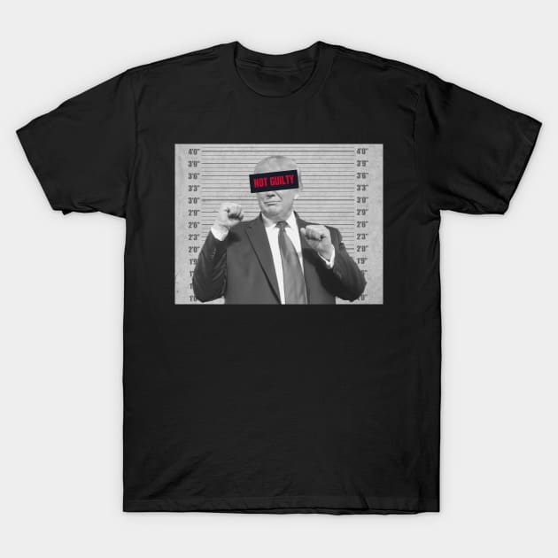 Trump mugshot not guilty T-Shirt by Astronaut.co